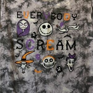 Disney's The Nightmare Before Christmas Tim Burton Graphic Print Youth Size XL